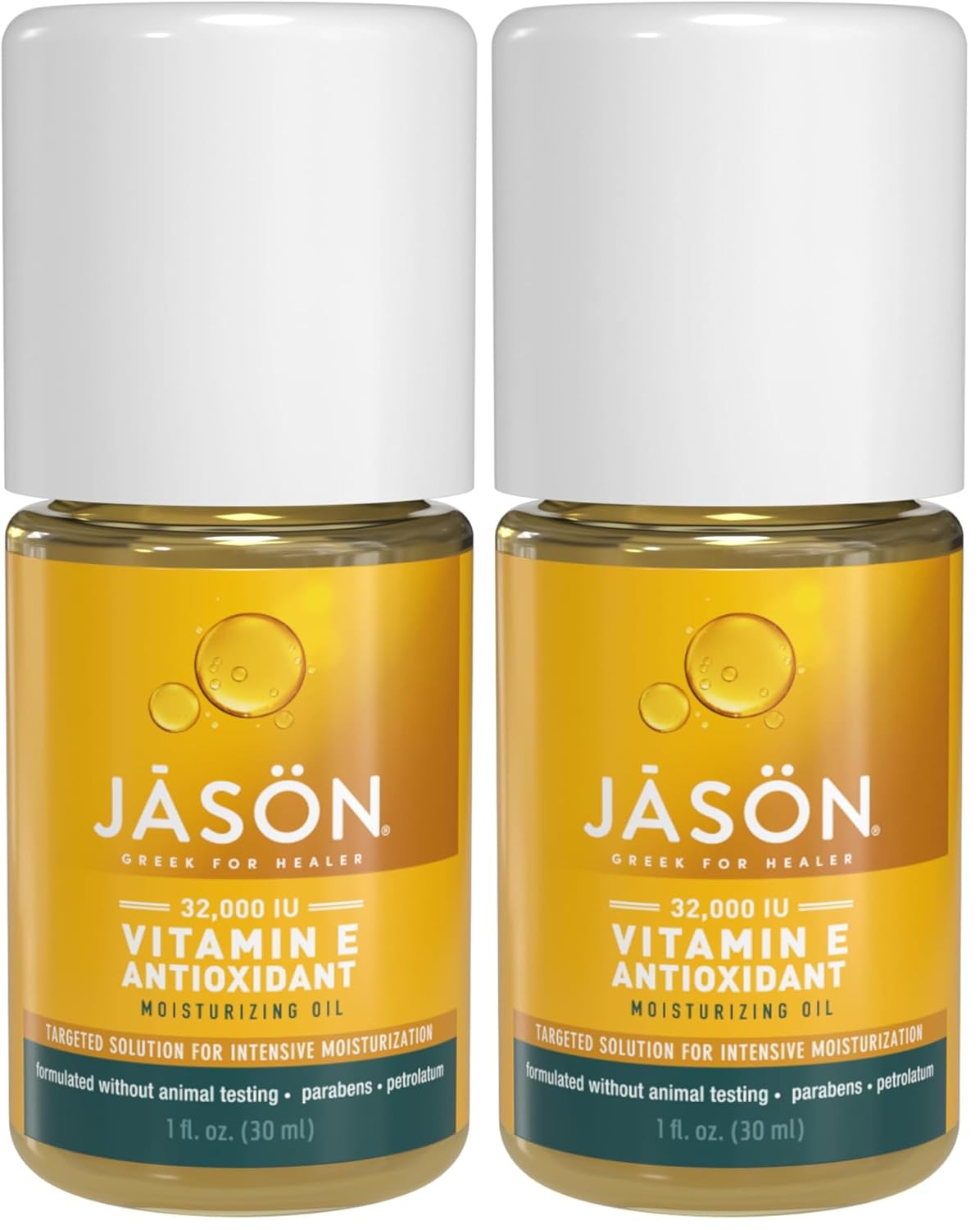 JASON Vitamin E 5,000 IU Moisturizing Body Oil, For Hair, Face, and Body, 4 Fluid Ounces