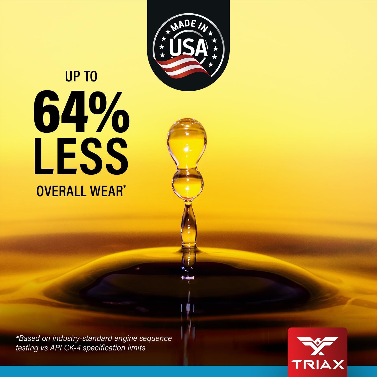 TRIAX Fleet Ultra 15W-40 CK-4 API Licensed Synthetic Blend, Moly and Boron Performance Boosted, Heavy Duty Diesel Engine Oil