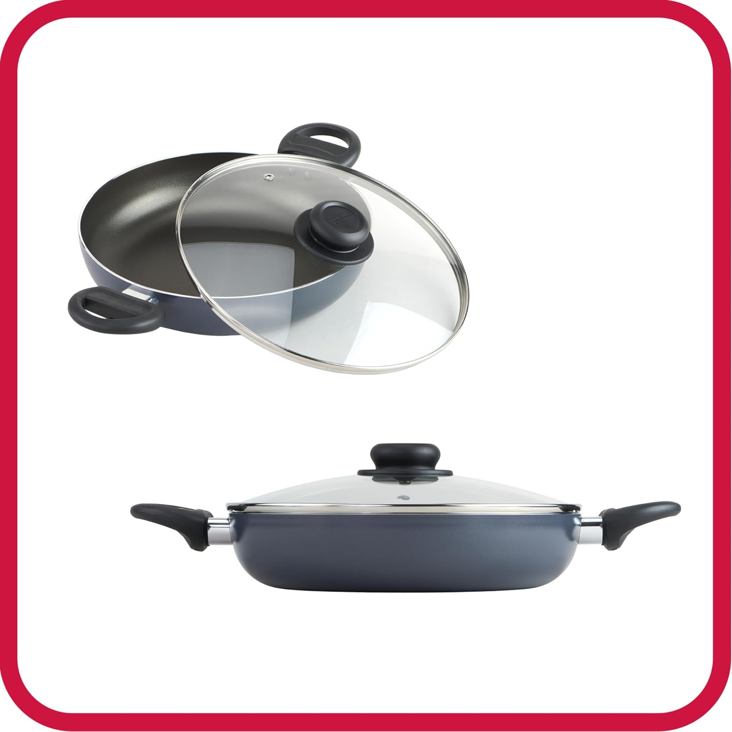 GoodCook Nonstick Sauté Pan, 10 Inch, Black
