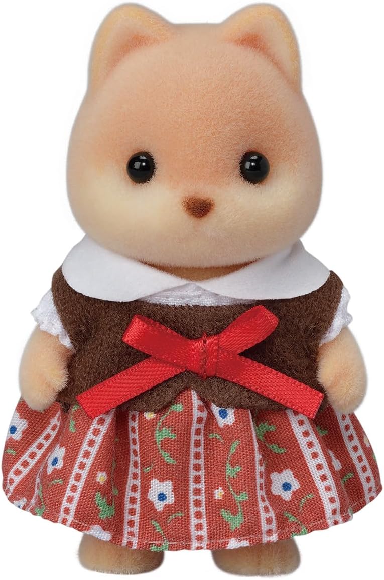 Sylvanian Families Epoch Doll (Caramel Dog Family) FS-35 ST Mark Certified, for Ages 3 and Up, Toy, Dollhouse Sylvanian Families, Epoch, Inc