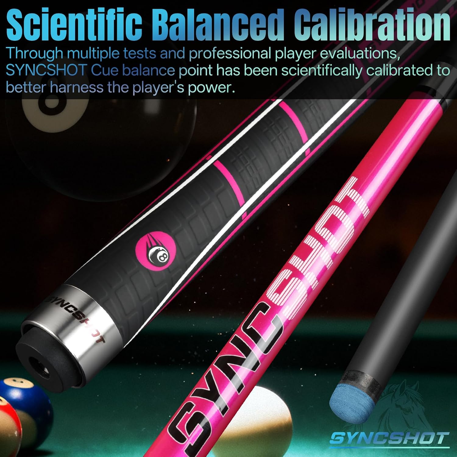 Carbon Fiber Pool Cue Stick 58" Professional Pool Sticks for Adults Full Carbon Technology Tacos De Billiar Low Deflection Billiard Pool Table Cues 3 Colors Available