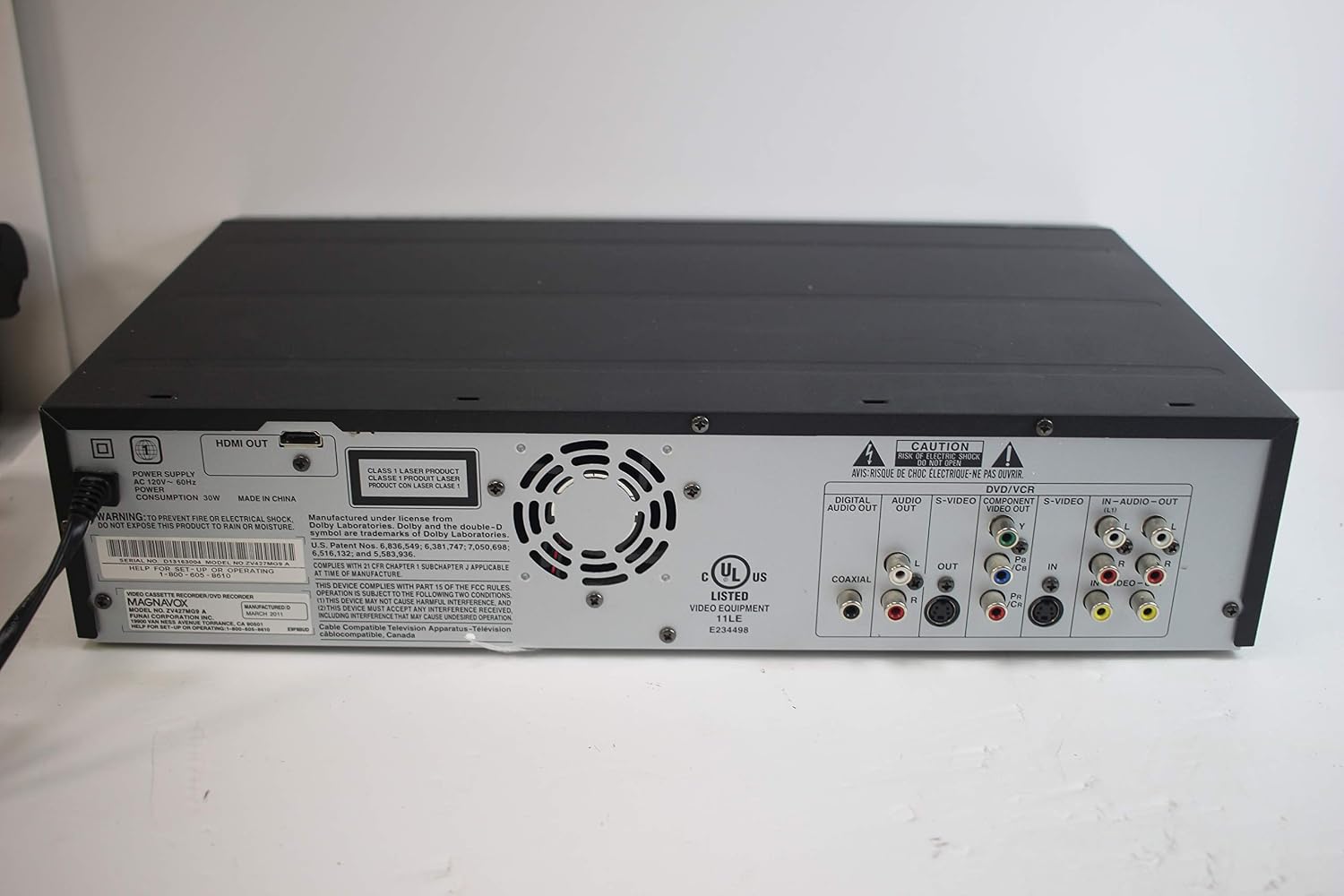 Magnavox VHS to DVD Recorder VCR Combo w/ Remote, HDMI