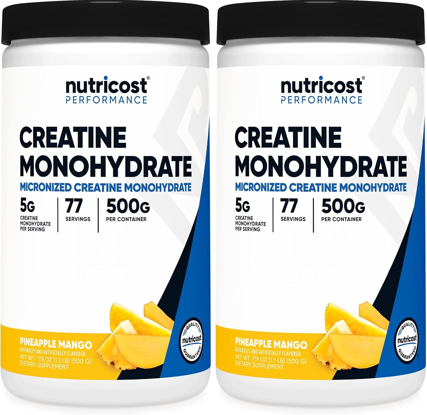 Nutricost Creatine Monohydrate Micronized Powder 500G, 100 Servings | 5000mg Per Serving (5g), 17.9 Oz