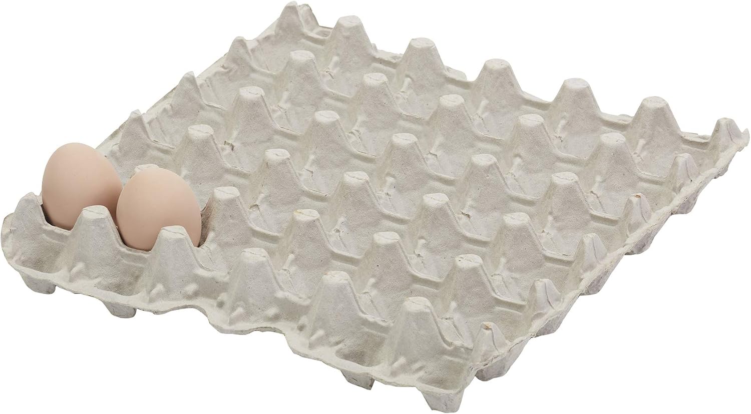 Little Giant® Egg Flat Carton - Reinforced Flat Egg Carton Trays Holds 30 Eggs for Storage and Transport - Pack of 12 - Made in USA