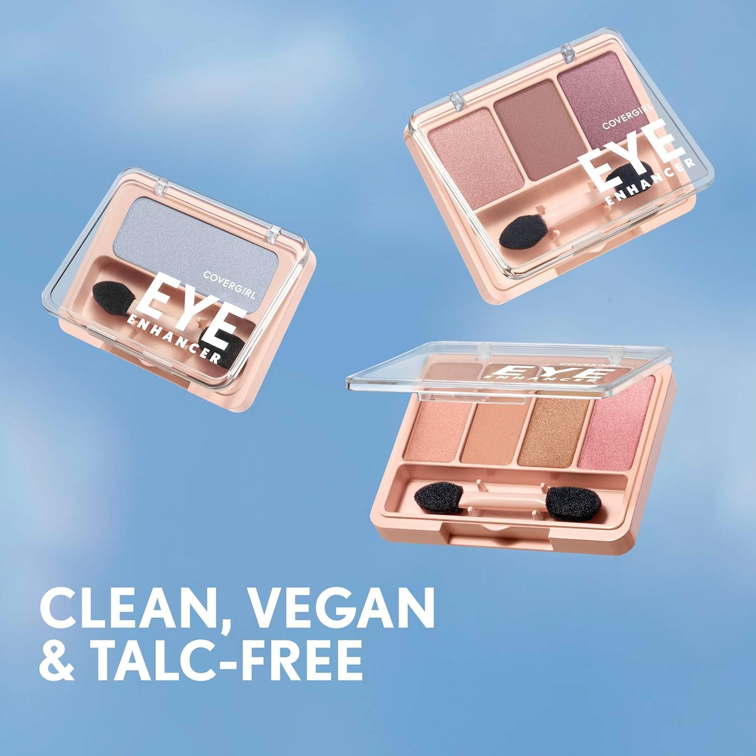 COVERGIRL - Eye Enhancers 1-Kit Eyeshadow, silky, sheer formula, double ended applicator, 100% Cruelty-free
