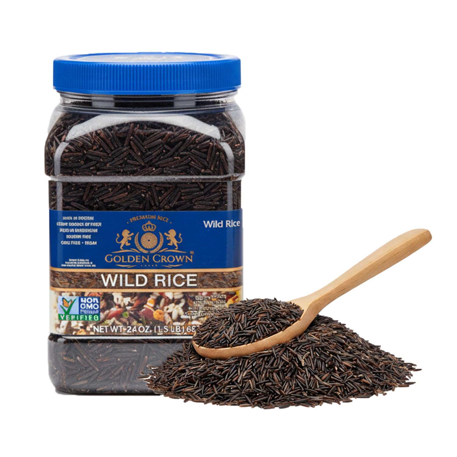 Golden Crown 8-in-1 Wild Rice Blend w/Red, Black Barley, Wild Rice Mix, 2lb