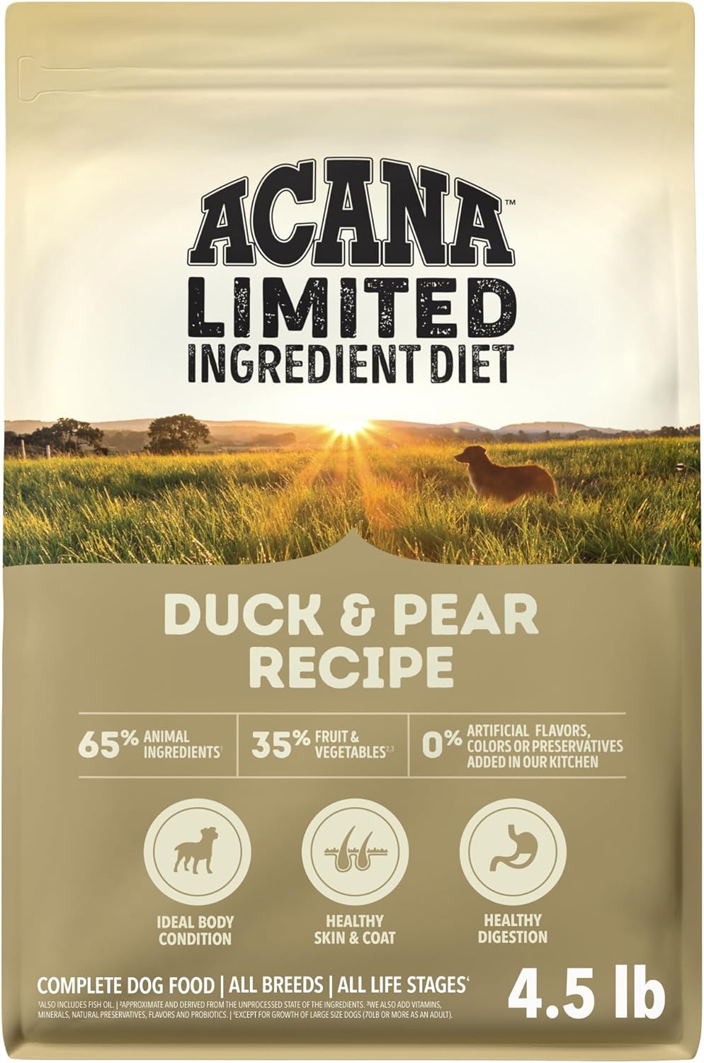 ACANA Singles Limited Ingredient Dry Dog Food Beef & Pumpkin 4.5lb Bag