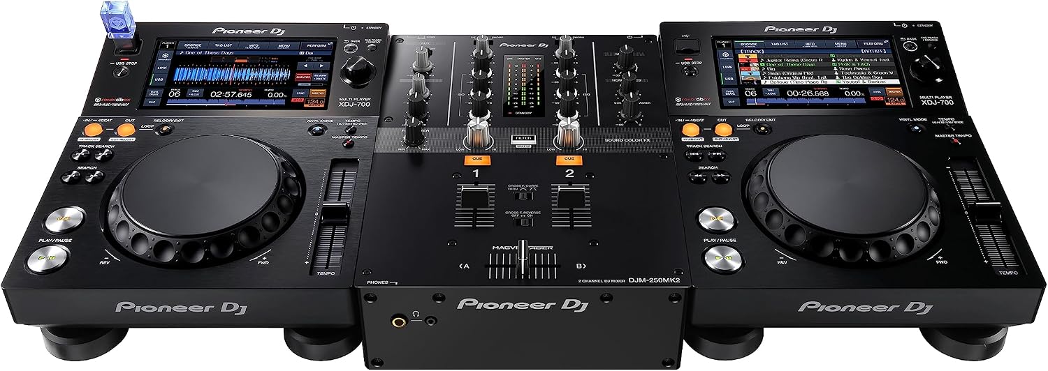 Pioneer DJ DJM-250MK2 2-Channel DJ Mixer, Black | For DJs moving to separates, 2-channel club-style mixer, free rekordbox DVS, Sound Color FX