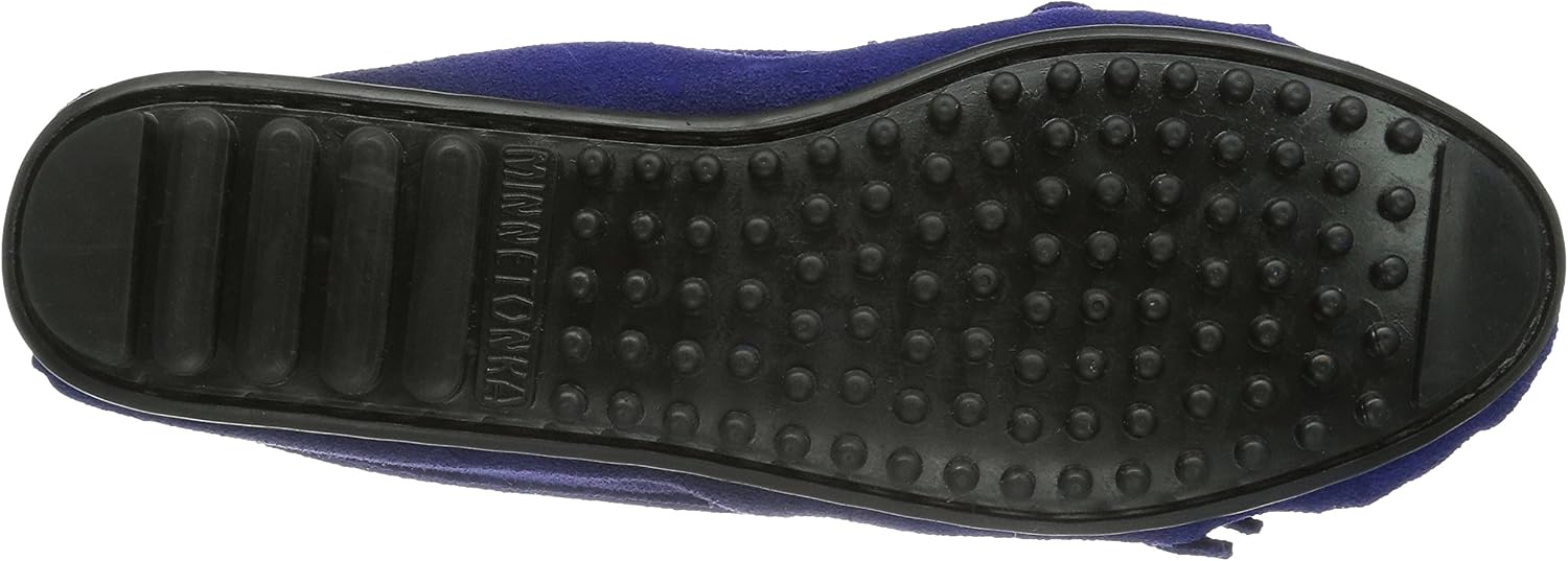 Minnetonka Women's Kilty Suede Hardsole Moccasin