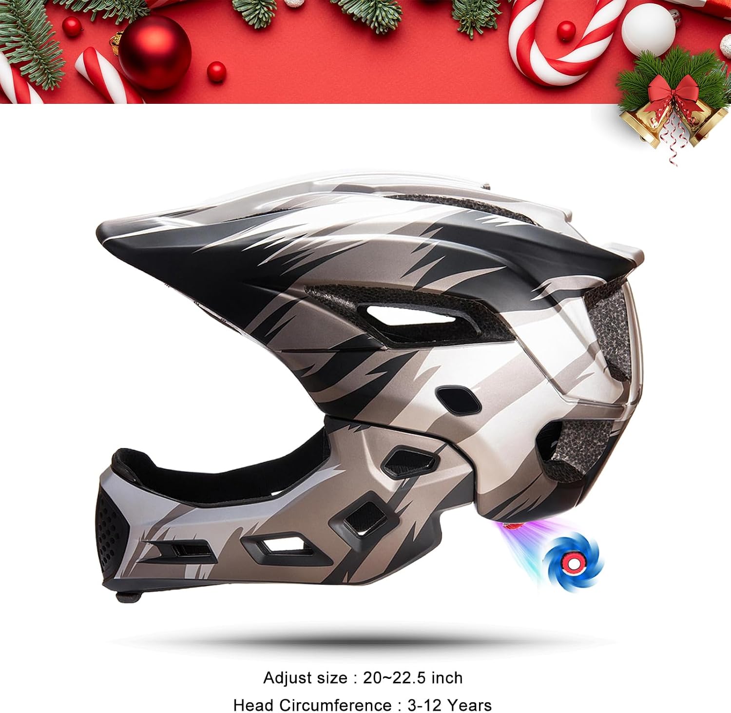 Toddler and Kids Full Face Bike Helmet Girl and Boy BMX