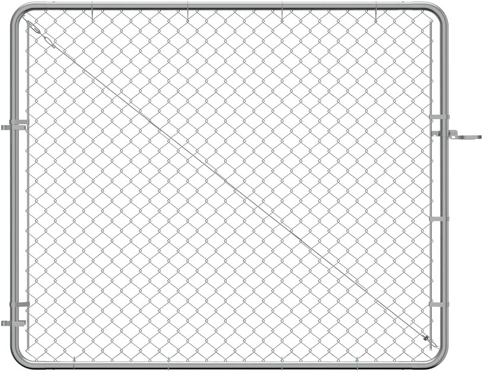 Fit-Right 5'H Adjustable Chain Link Gate Kit - Galvanized