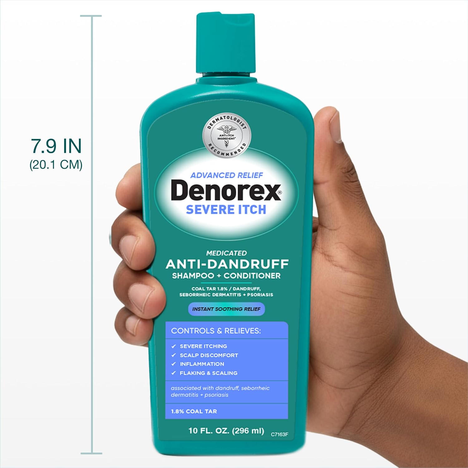 Denorex Advanced Relief Severe Itch Anti-Dandruff Shampoo & Conditioner | 1.8% Coal Tar | Soothes Scalp Irritation Caused by Dandruff