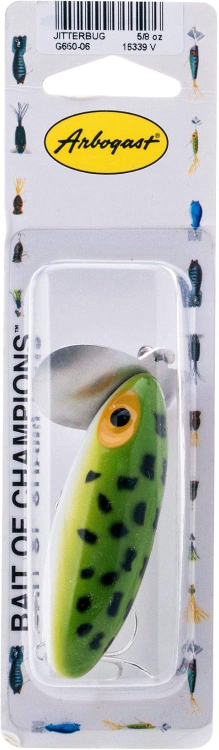 Arbogast Jitterbug Topwater Bass Fishing Lure - Excellent for Night Fishing