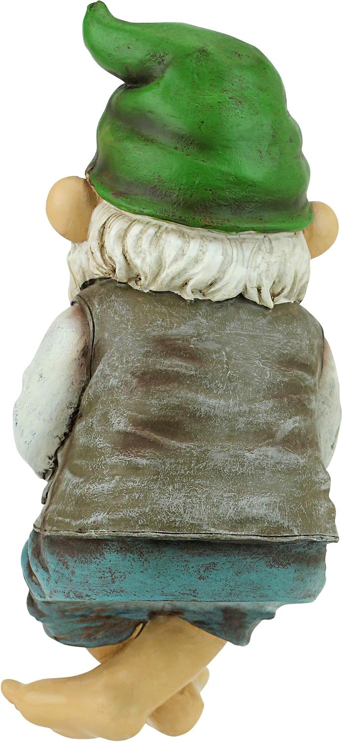 Design Toscano Frederic the Little Fisherman of Avignon Boy Fishing Garden Statue, 15 Inch Tall, Cast Stone Resin, Two Tone Stone Finish