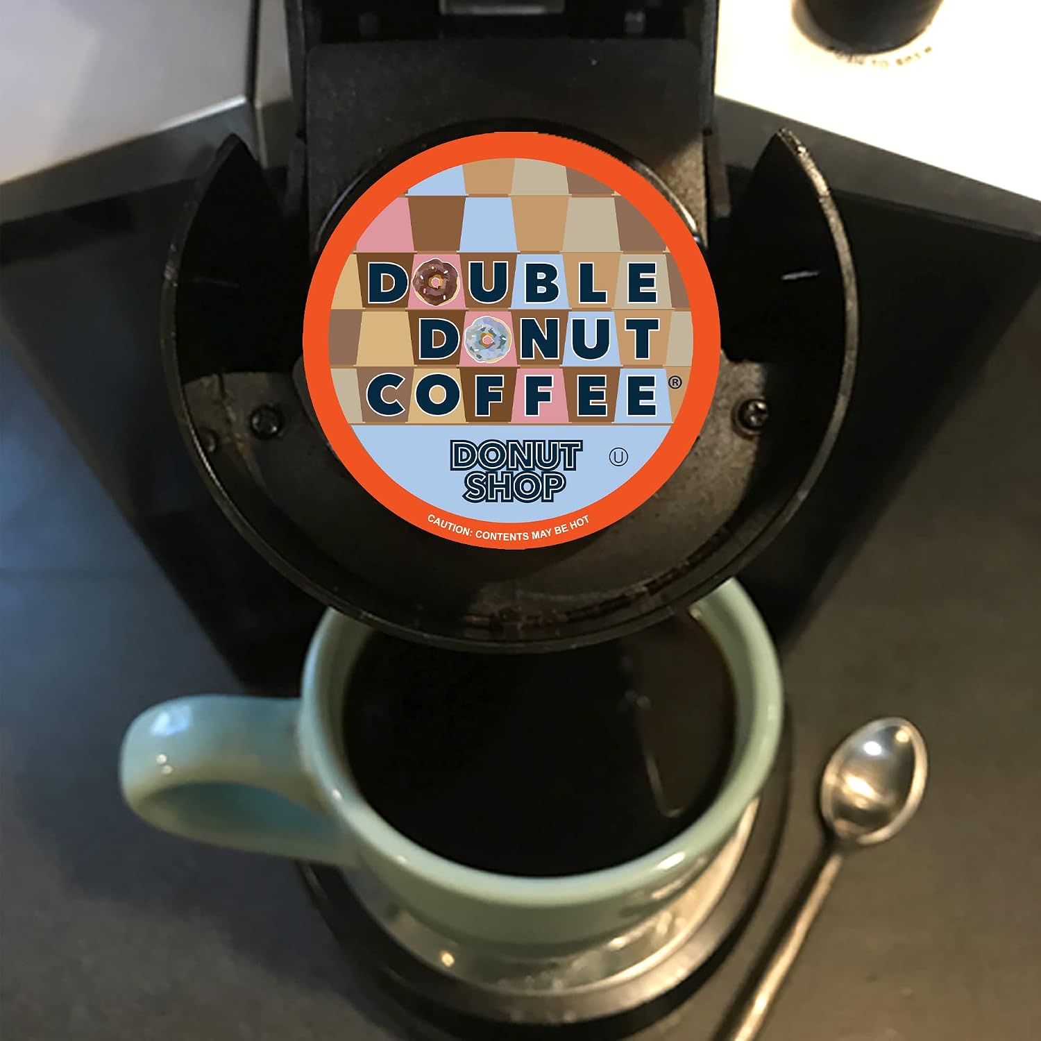 Double Donut Coffee Variety Pack, Including Flavored Coffee Pods, Medium Roast, & Dark Roast Coffee, Single Serve Coffee for Keurig K Cup Brewers, 40 Count