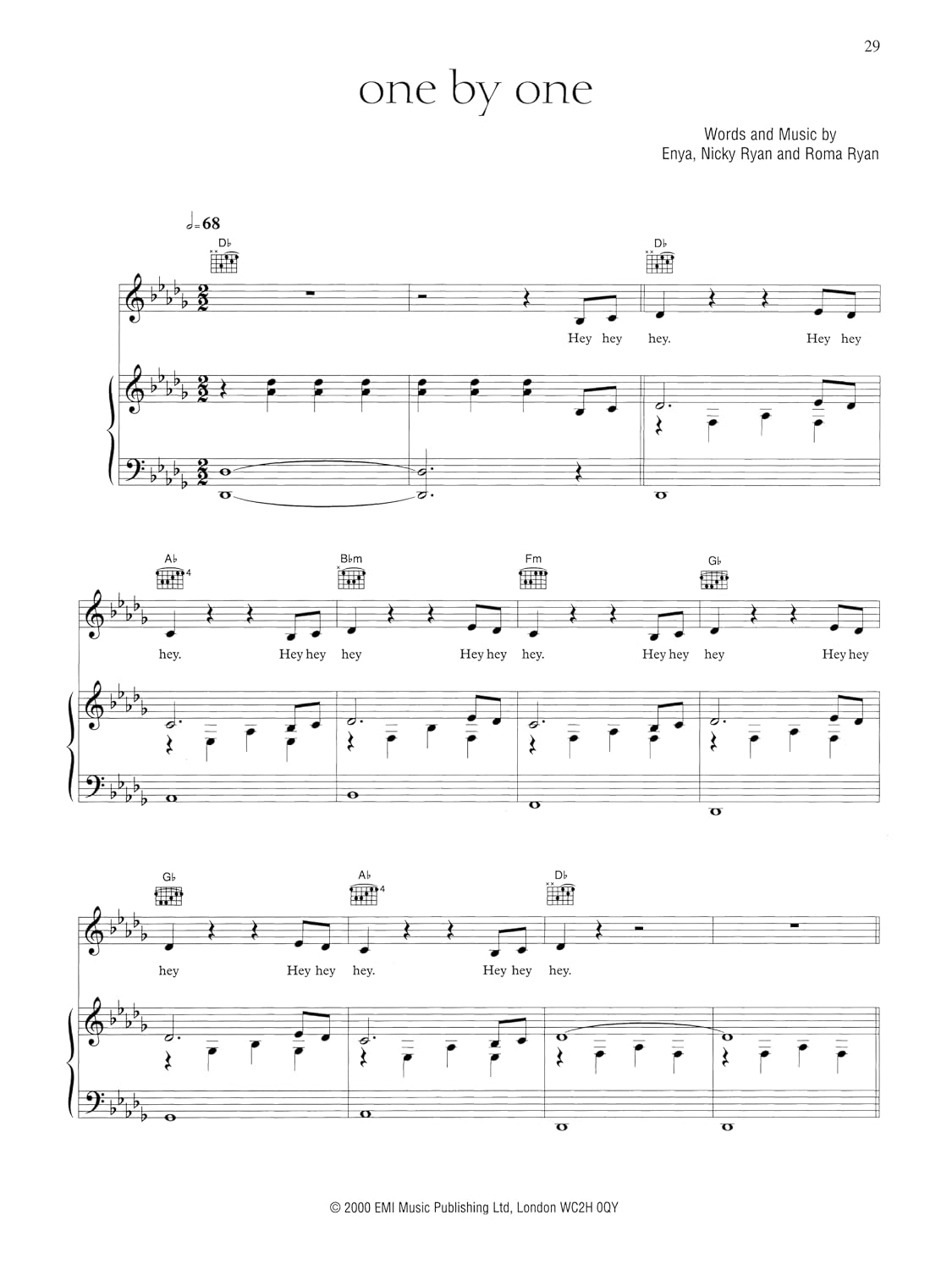 Enya - A Day Without Rain | Piano Vocal Guitar Songbook | 12 New Age and Celtic Hits | Includes Sheet Music, Lyrics