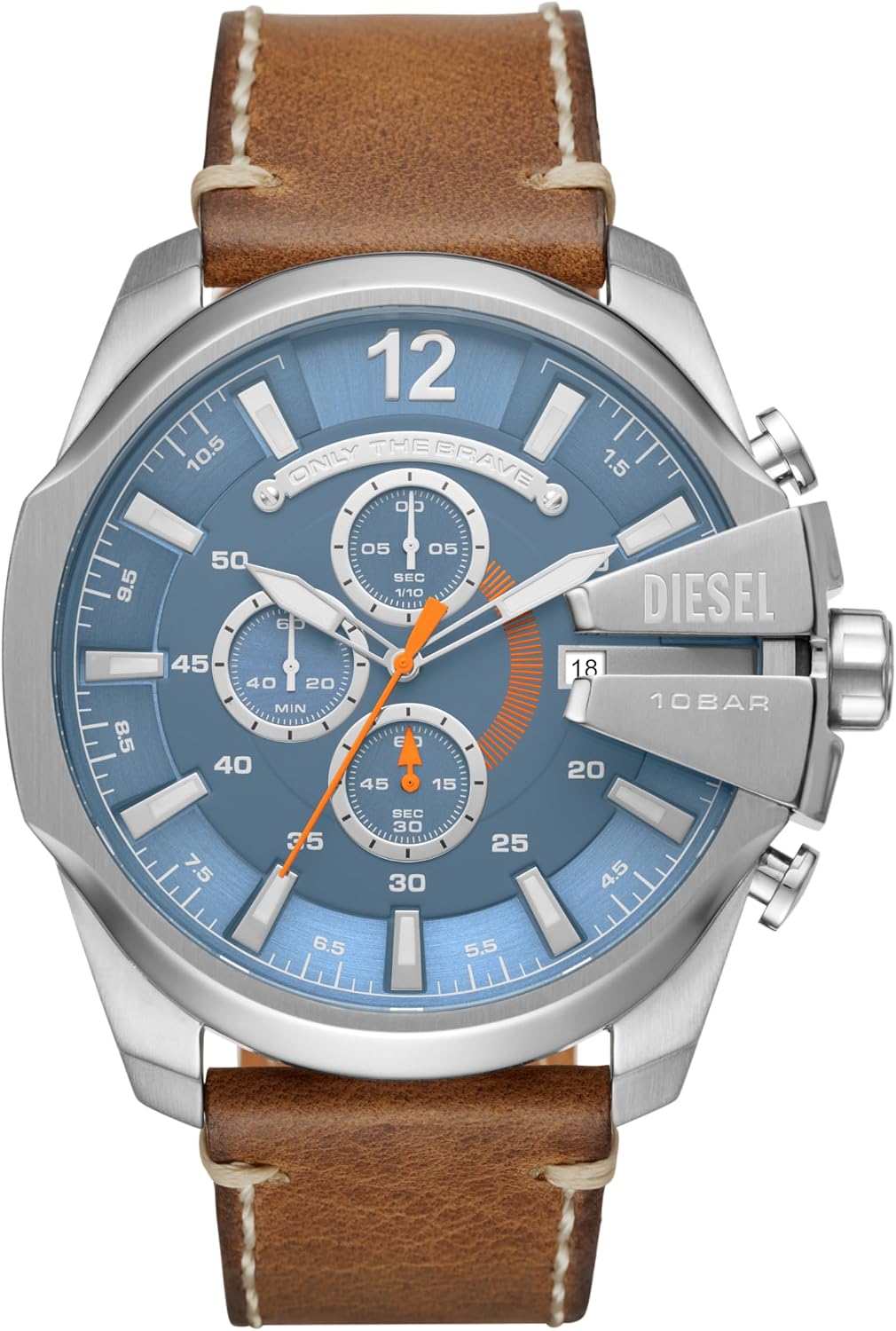 Diesel Mega Chief Watch for Men, Chronograph Men's Watch