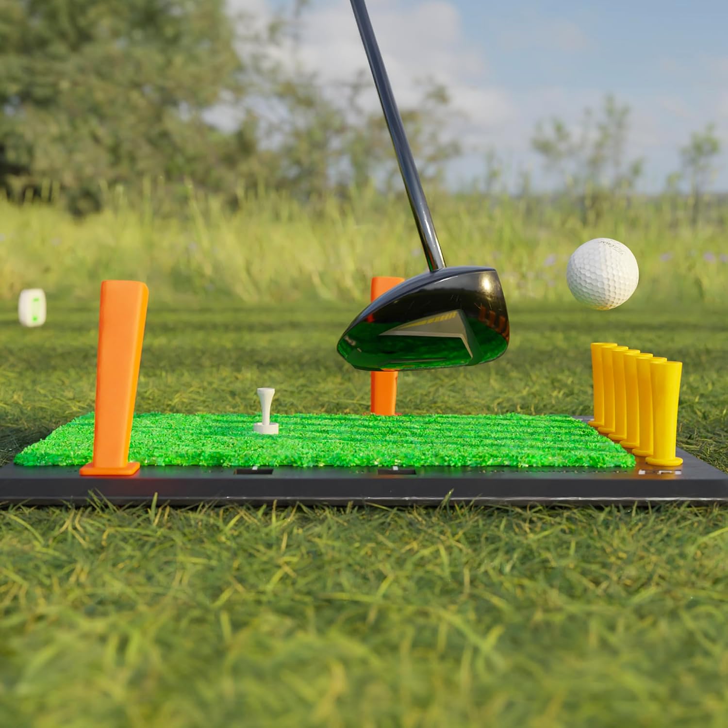 Launch Deck Golf Swing Trainer - Fix Your Slice I Swing Mastery Tool by Hank Haney I Instant Feedback