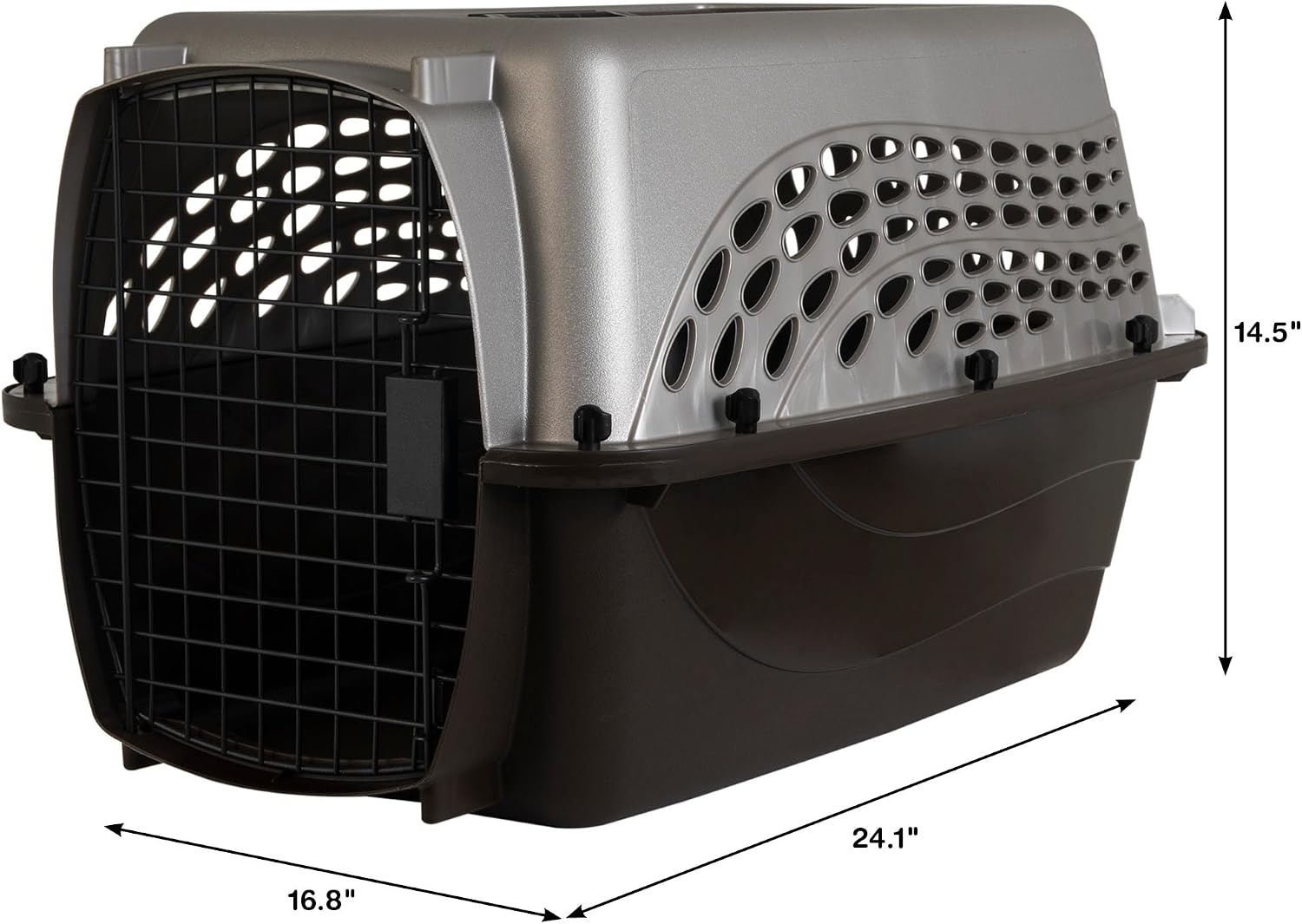 Petmate 2-Door Dog, Puppies & Cat Kennel, 19", White | Top & Front Loading, Made in USA, Extra Small