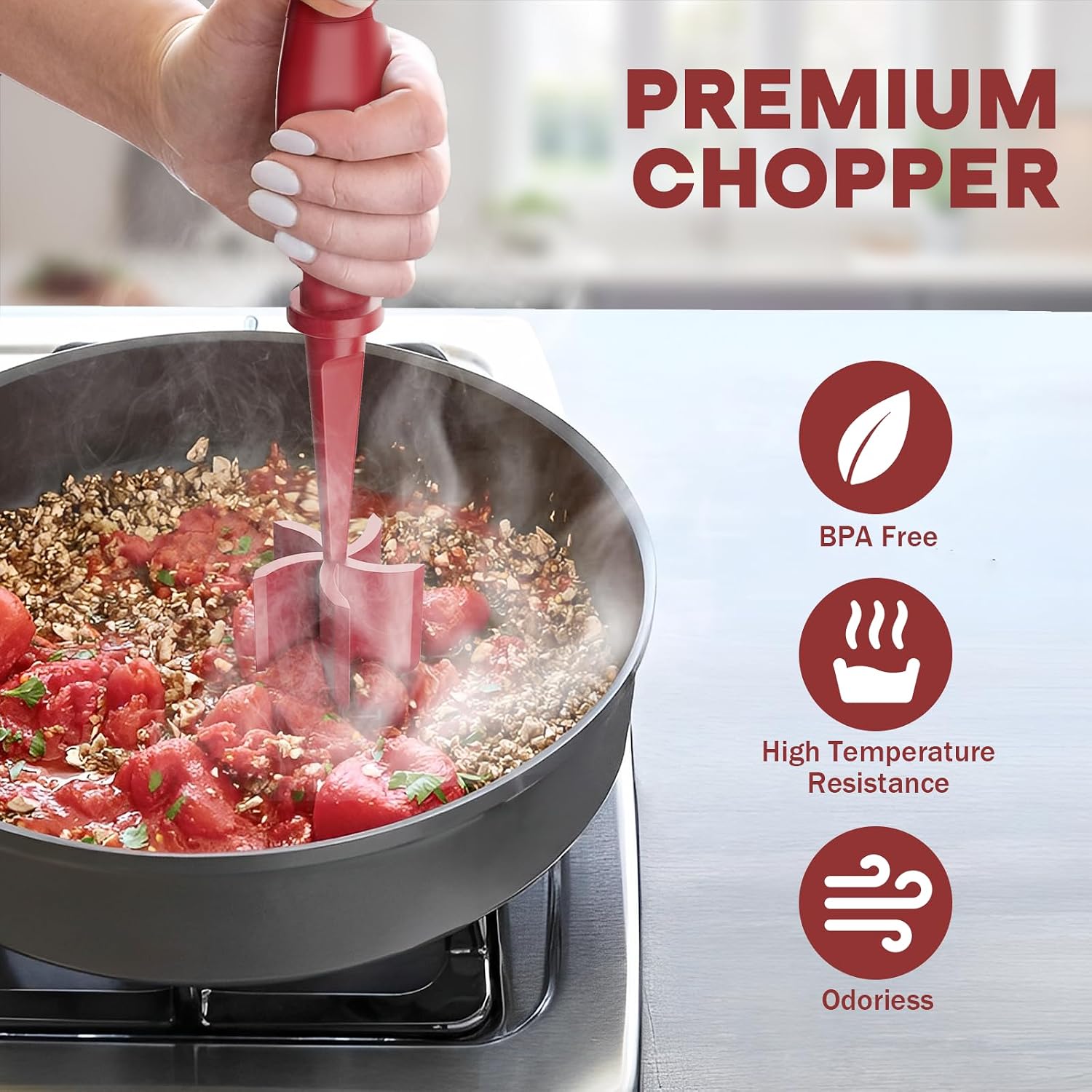 PGYARD Meat Chopper Hamburger Grinder, Kitchen Smasher for Ground Beef