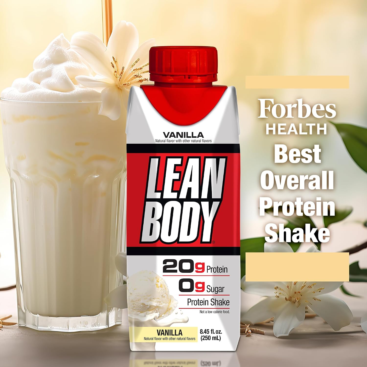 Labrada Lean Body Ready-to-Drink Chocolate Protein Shake, 40g Protein, Whey Blend, 0 Sugar, Gluten Free, 22 Vitamins & Minerals, LABRADA, 17 Fl Oz (Pack of 12)