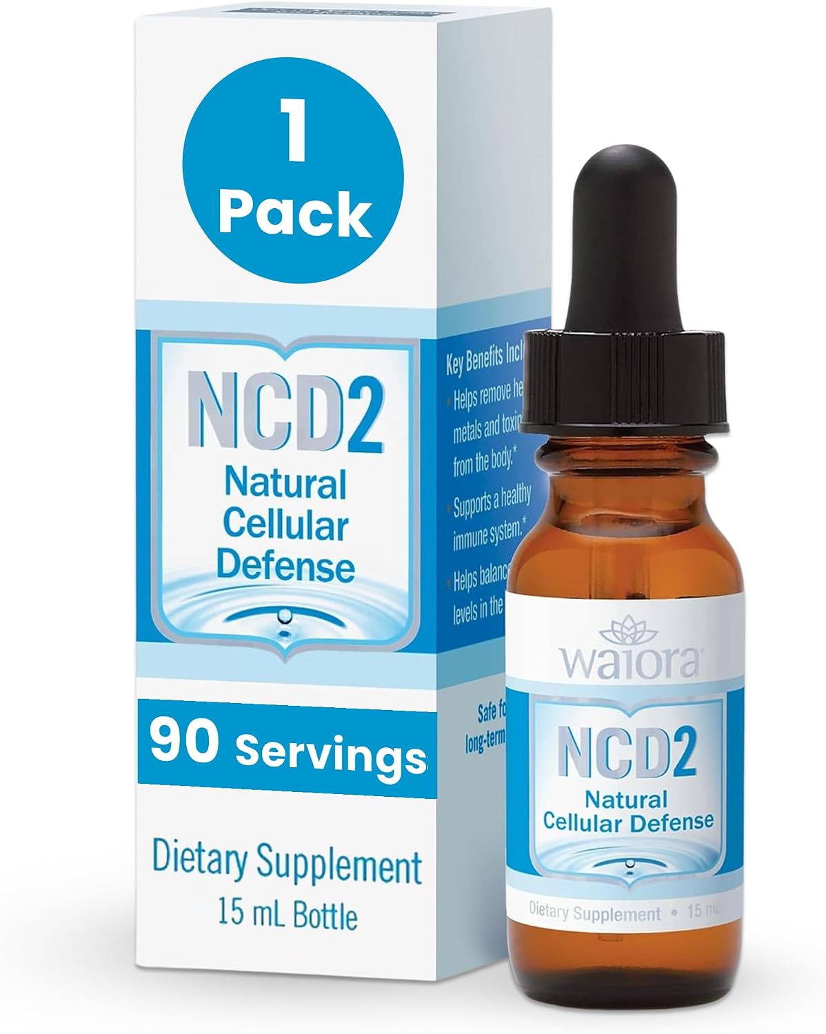 Natural Cellular Defense (NCD) Liquid Supplement, Advanced Mineral & Botanical Formula, Daily Immune & Cellular Wellness, Easy Absorption Drops
