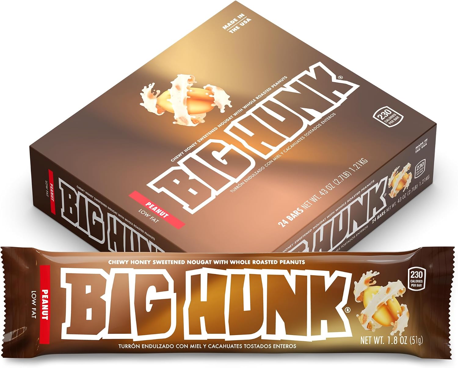 Big Hunk Annabelle's Candy Bar, 1.8-Ounce Bars (Pack of 24)