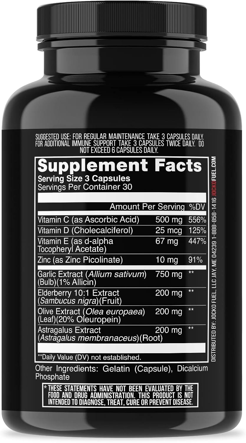 Jocko Fuel Cold War Immune Support, Daily Defense Supplement | 30 Serving