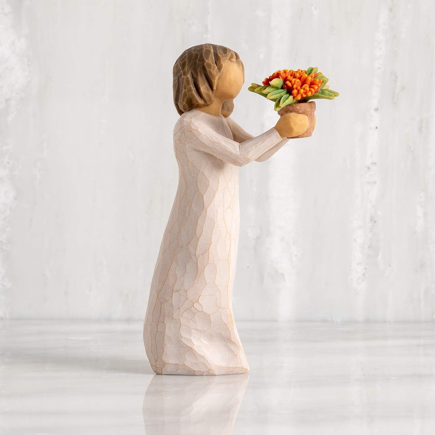 Willow Tree Magnolia, Sculpted Hand-Painted Figure | Cast from a Susan Lordi Original Carving, Meaningful Gift Celebrating Nature, Family, Home and Belonging, Fitted Gift Box