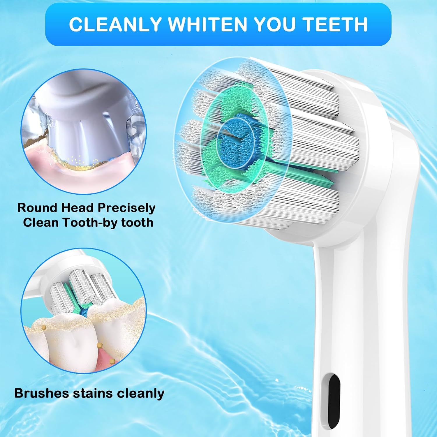Electric Toothbrush Replacement Heads 16 Pack/Compatible Oral B Braun Replacement Brush Heads/Compatible Oral B Replacement Brush Heads