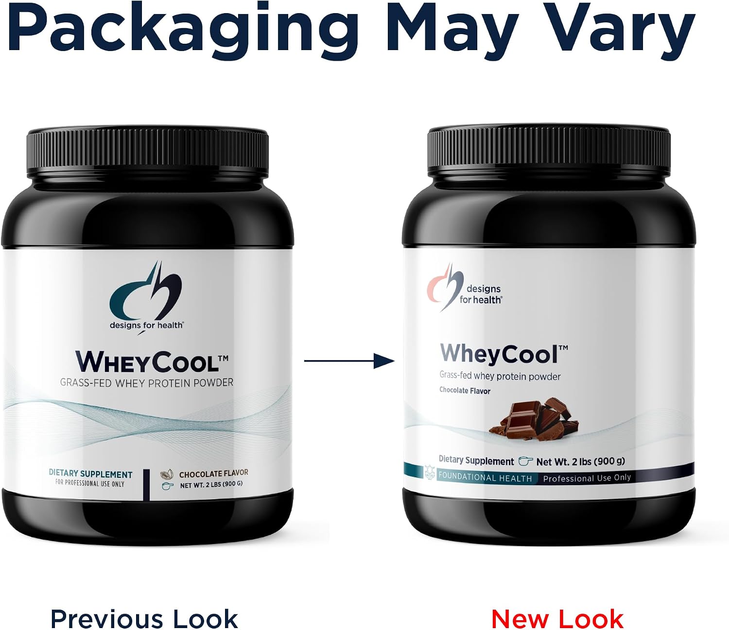 Designs for Health WheyCool - Grass Fed Whey Protein Powder Supplement with 20g Protein, May Support Athletes, Muscles + Energy - Non-GMO + Gluten-Free, Chocolate (30 Servings / 900g)