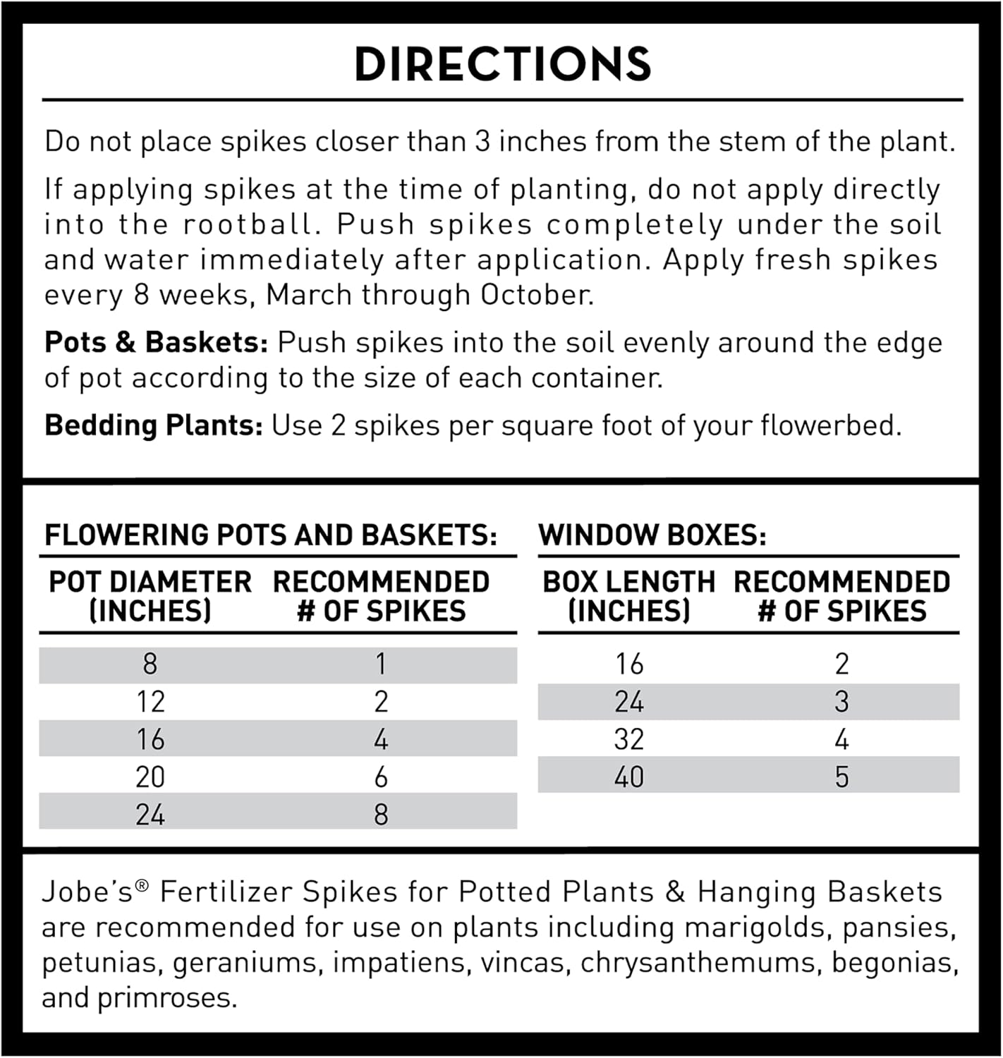 Jobe’s Garden Fertilizer Spikes, Organic Fertilizer for Azaleas, Camellias, Rhododendrons, and Other Acid Loving Plants, 10 Count