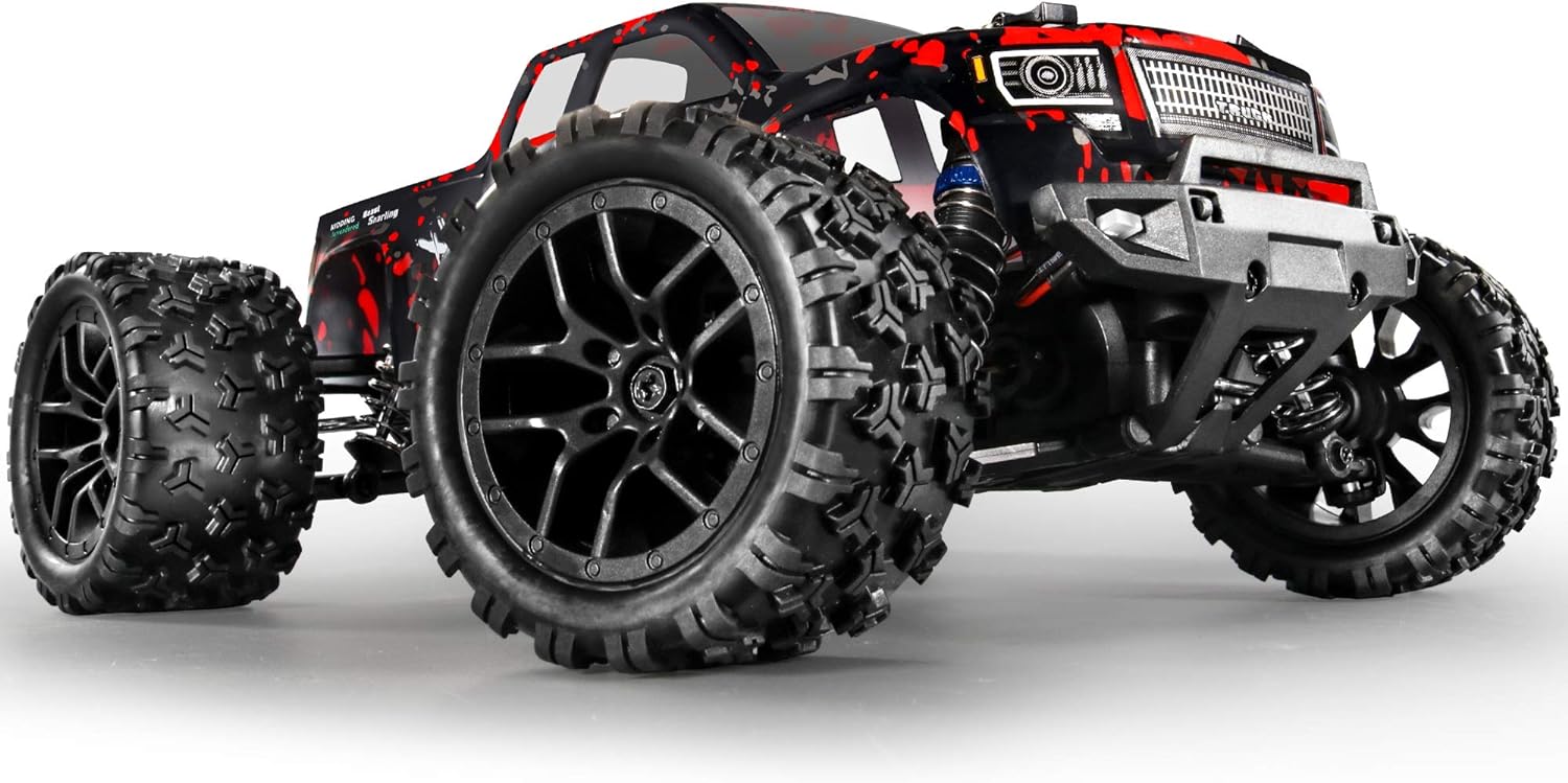 HAIBOXING 1/18 4WD RC Truck 36KM/H Waterproof 2 Batteries 2.4G Remote Car | All-Terrain RC Truck, Independent Suspension, Splash-Proof Electronics