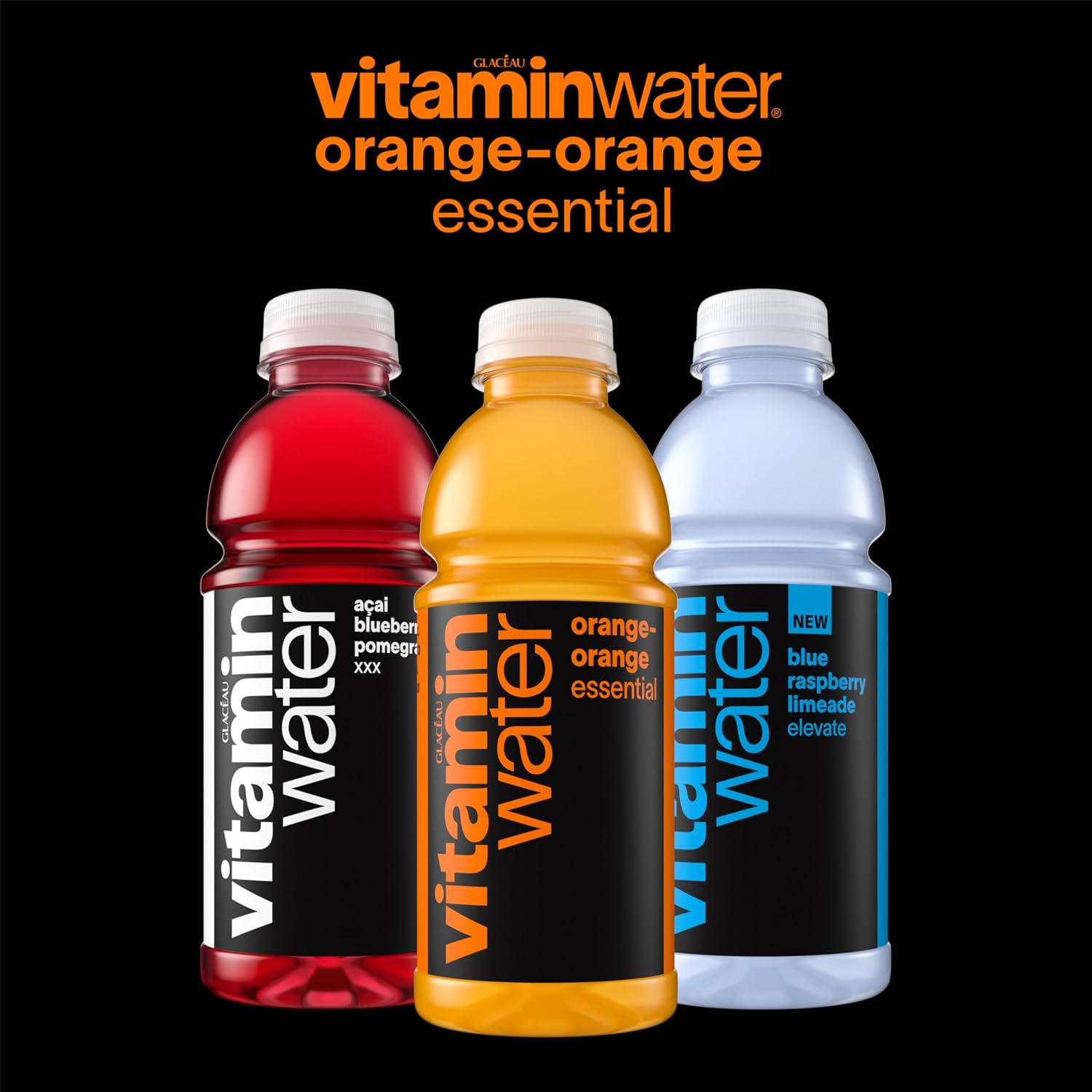 vitaminwater Refresh Tropical Mango, Flavored Water Beverage Bottles, 20 fl oz, 12 Pack