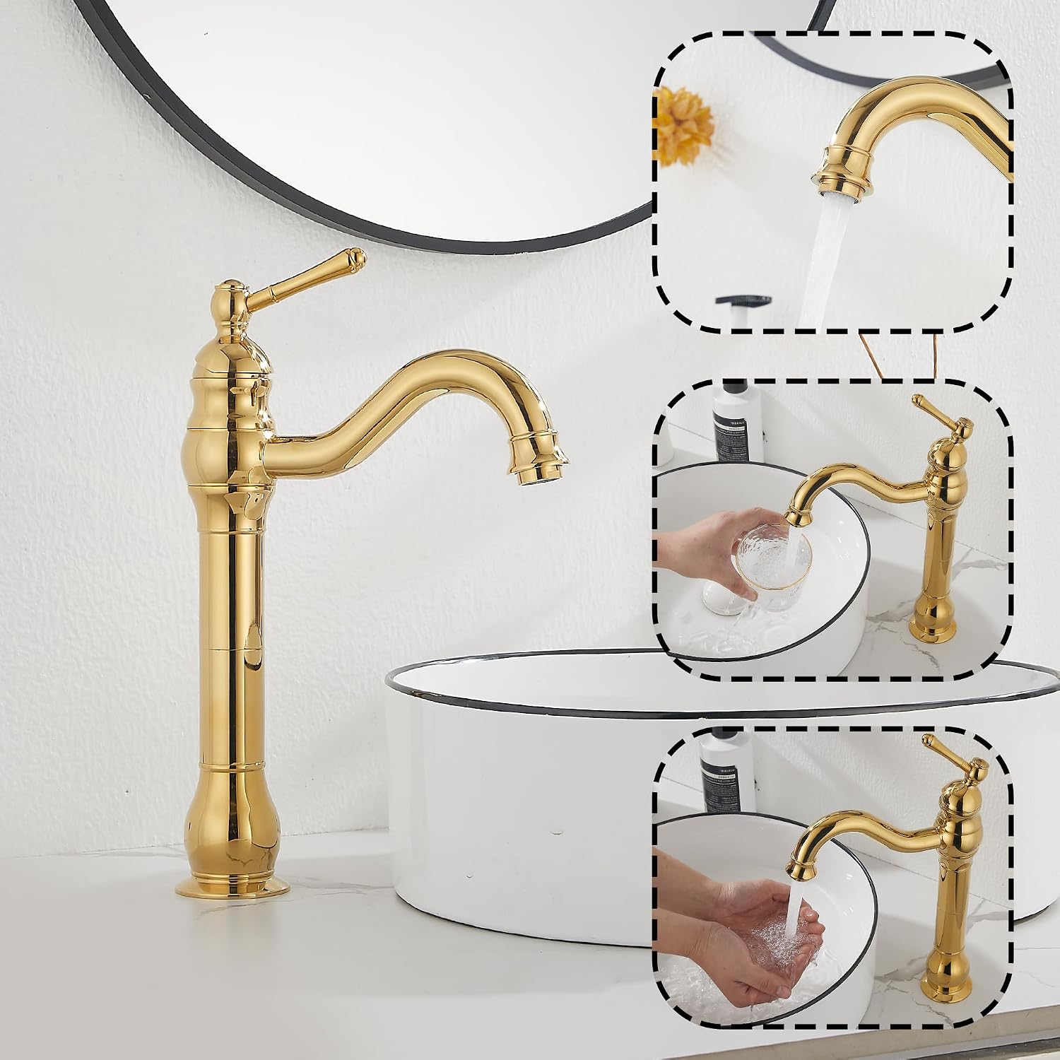 Oil Rubbed Bronze Bathroom Faucet Single Handle One Hole