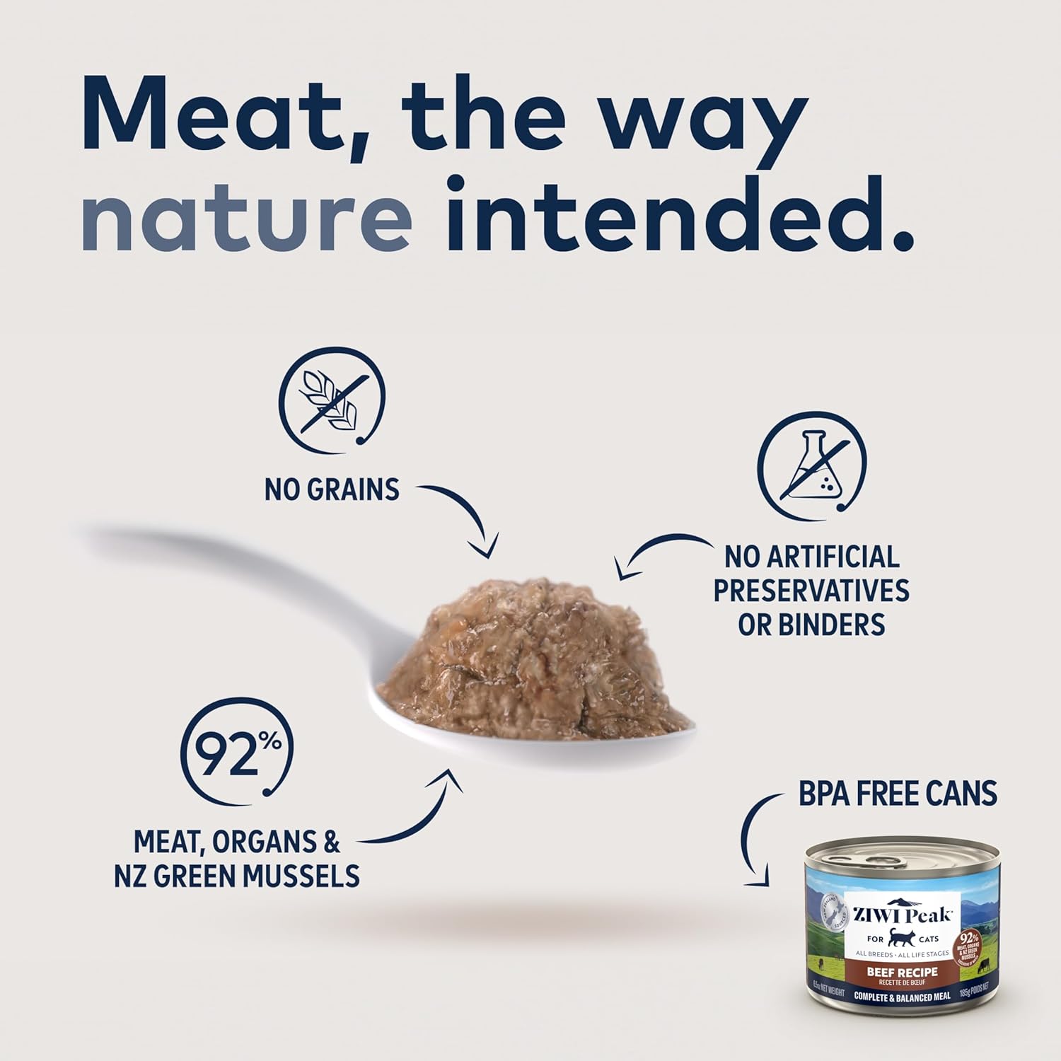ZIWI Peak Wet Cat Food – All Natural, High Protein, Grain Free, Limited Ingredient, with Superfoods (Venison, Case of 12, 6.5oz Cans)
