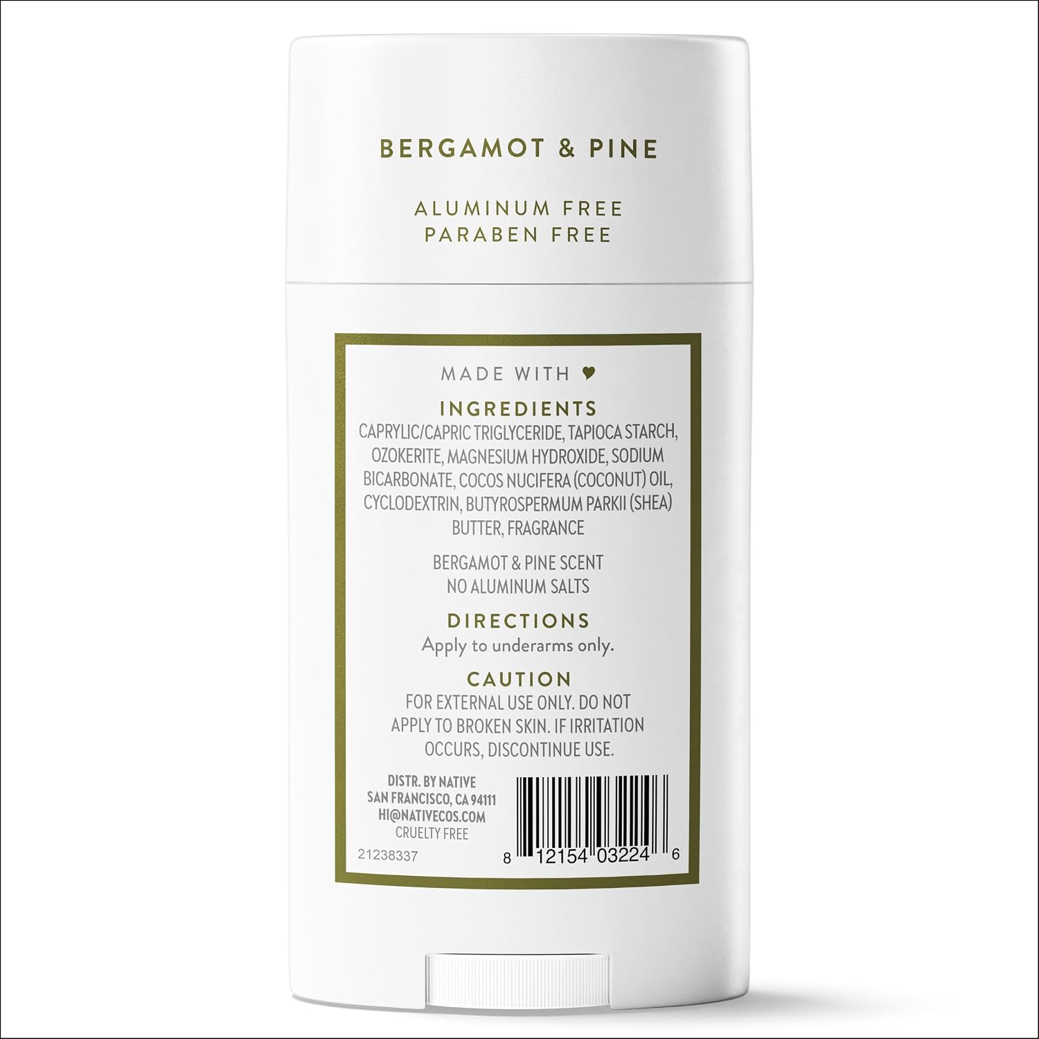 Native Deodorant Contains Naturally Derived Ingredients, 72 Hour Odor Control, Deodorant for Women and Men, Aluminum Free, Eucalyptus & Mint 2.65oz