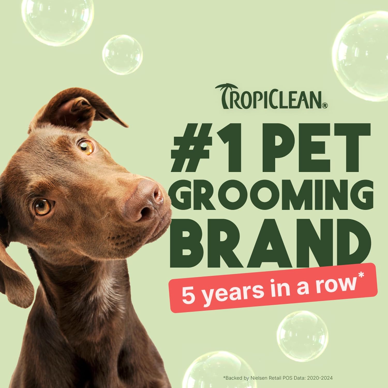 TropiClean Deodorizing Dog Shampoo for Smelly Pets, Professional Dog Shampoo, Long Lasting Odor Control, Puppy Safe, USA Made, Berry Scent, 1 Gal