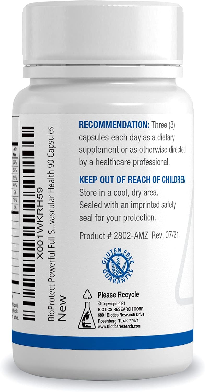 BIOTICS RESEARCH BioProtect Plus Protects Body from Oxidative Damage, Supports Overall Health, Immune Health, Cardiovascular Health. Glutathione