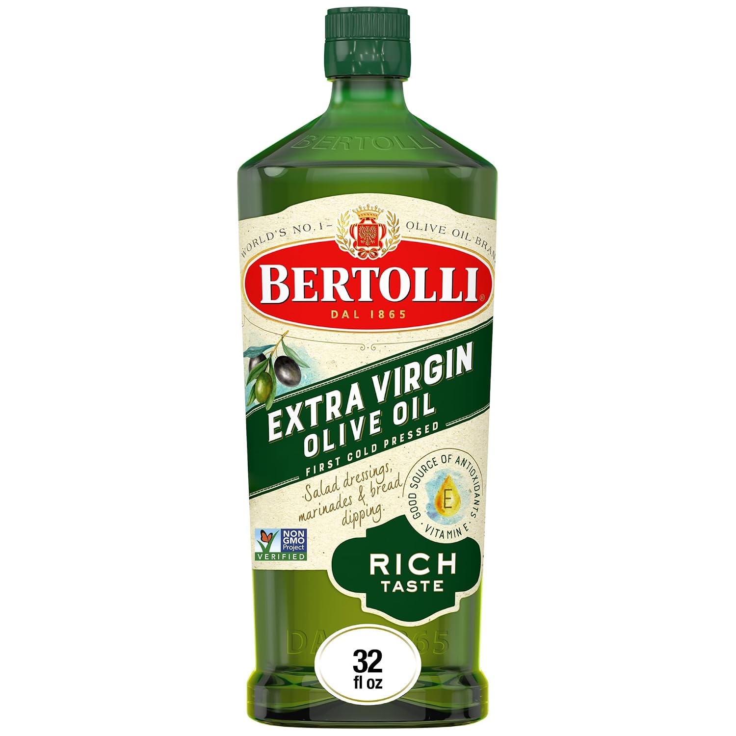 Bertolli Extra Virgin Olive Oil, Rich Taste, First Cold Pressed, 16.9 fl oz