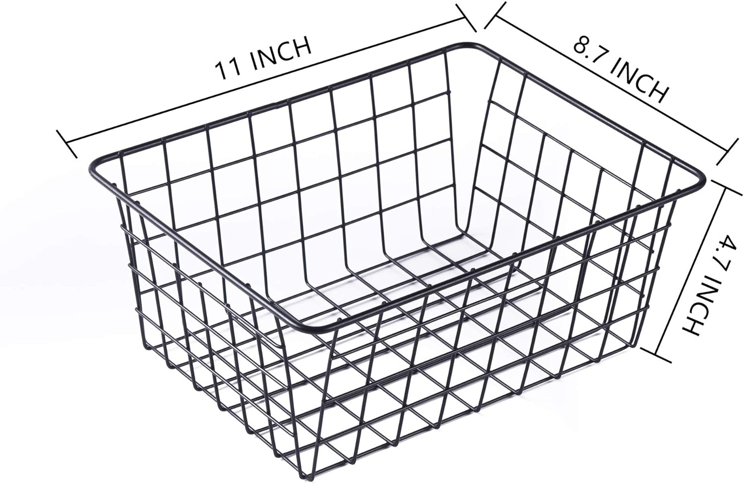 Wire Baskets for Organizing 4 Pack Pantry Baskets For Storage 11x8.7x4.7in