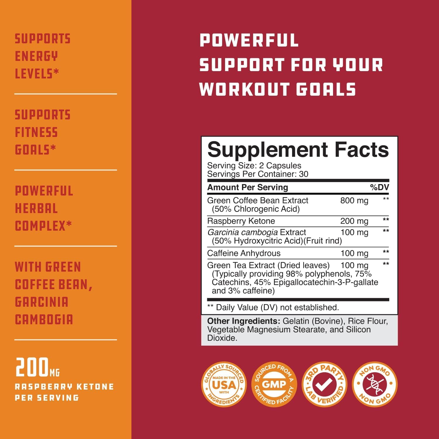 Natures Craft Blend of Raspberry Ketones, Green Tea Extract and African Mango – Lose Weight Faster – Potent Ingredients to Speed Up Weight Loss