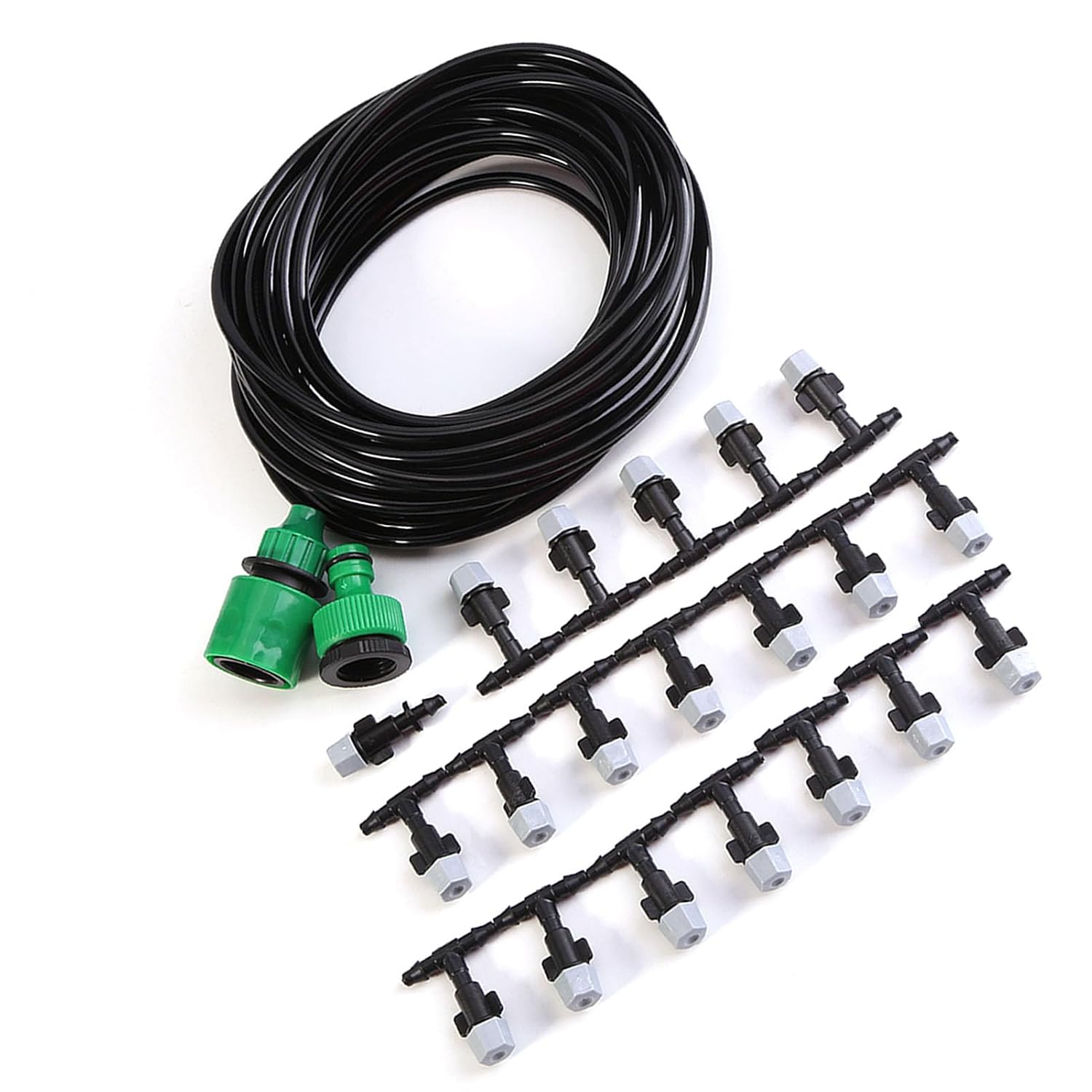 Misting Cooling System, 4/7mm Watering Tubing, Misting Nozzle Sprinkler