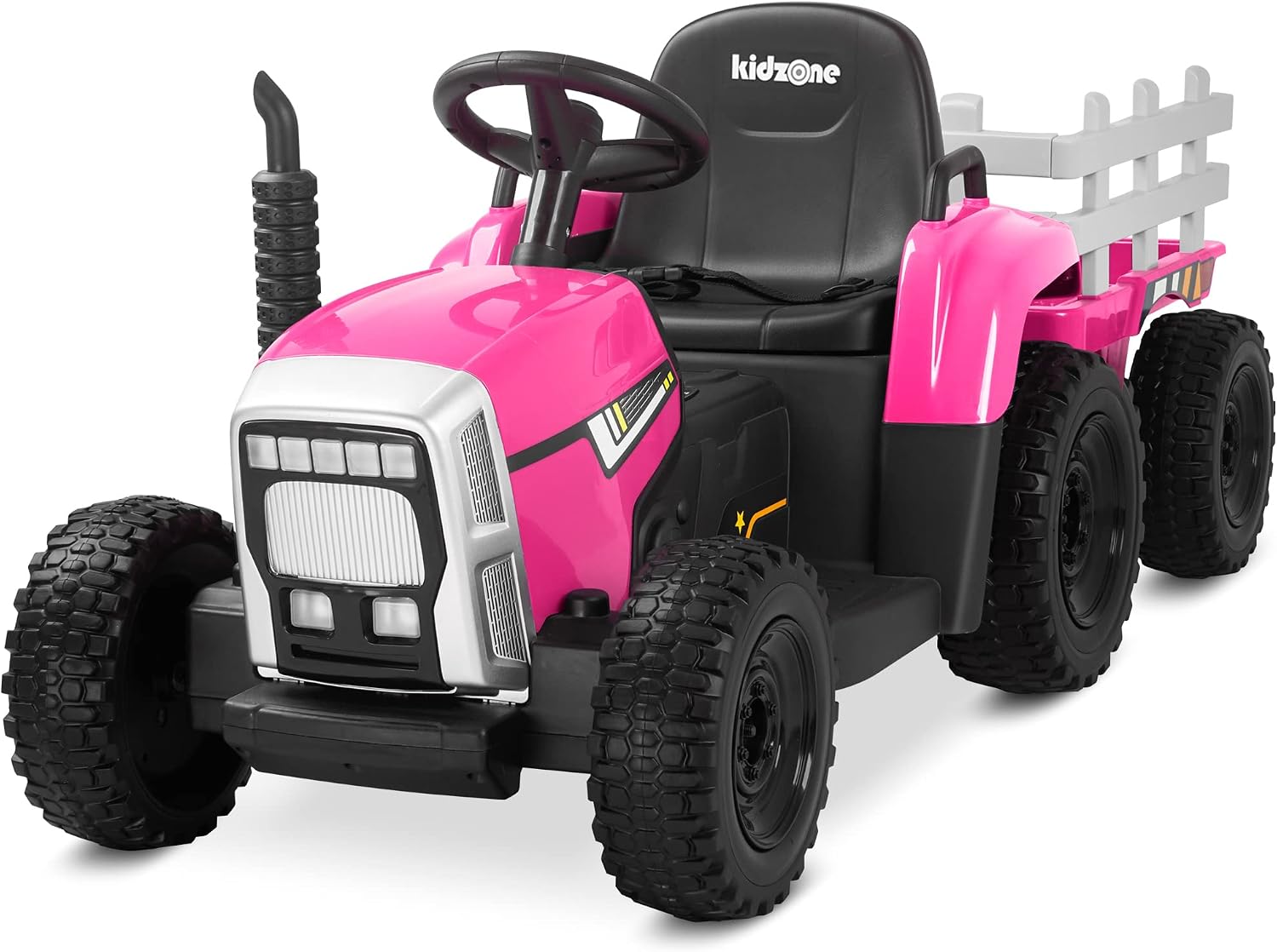 Kidzone 12V 7Ah Premium Electric Tractor Ride On Toy, Green