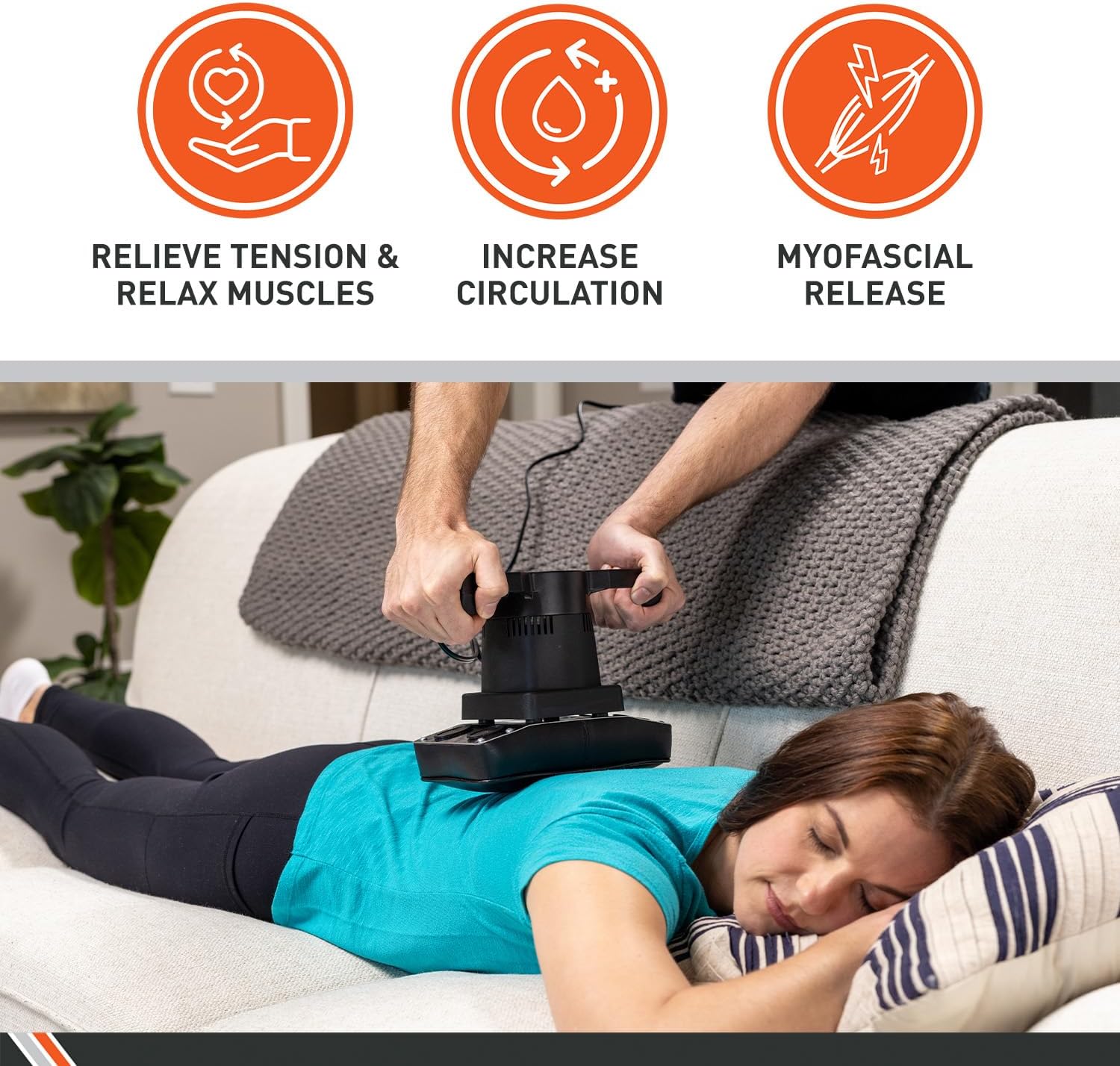 Body Sport Therapeutic Dual Speed Professional Vibrating Massager for Pain & Aching Muscle Relief – High-Powered, Effective, Chiropractic Myofascial Release Tool & Trigger Point Therapy