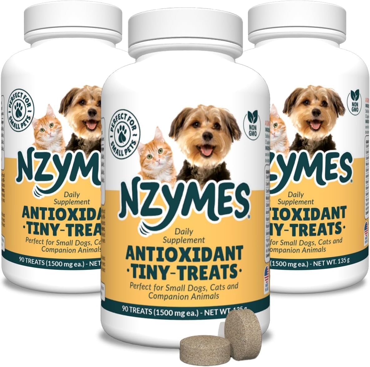 Antioxidant Treats - for Dogs Joints, HIPS, Paralysis, Skin, Coat, Hair Loss, Aging, Digestion, Neurological, Seizures - 60 Treats - Made in The USA
