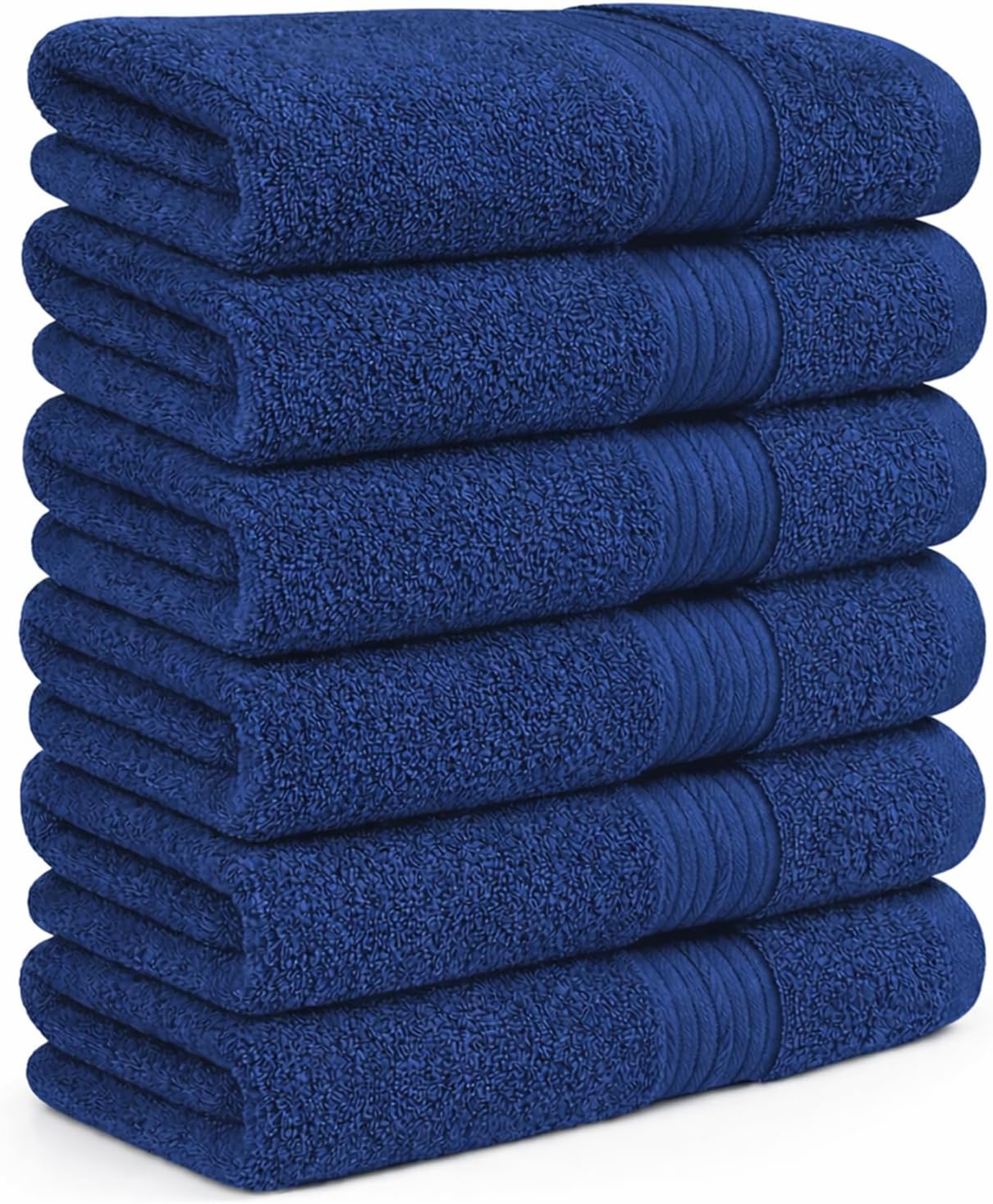 Ample Decor 100% Cotton Hand Towels 18x28 Inches, 600 GSM, Soft & Absorbent, Set of 12, Purple