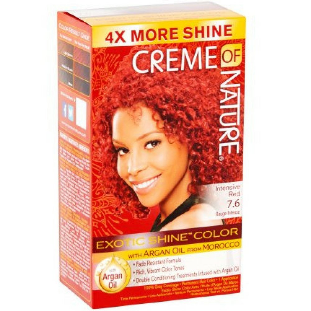 Creme of Nature, Exotic Shine Hair Color, 9.2 Light Caramel Brown, with Argan Oil from Morocco, 1 Application