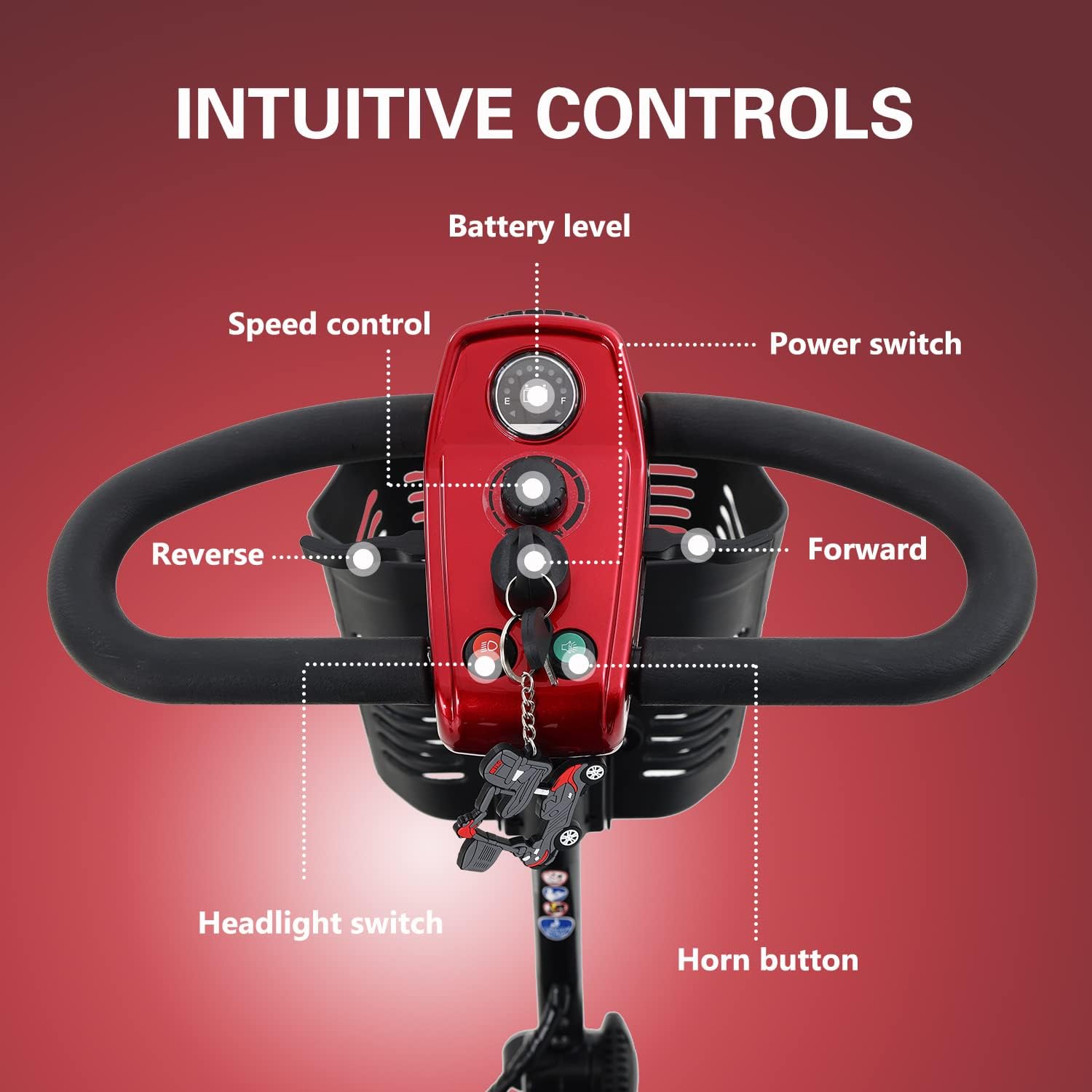Metro Mobility 4 Wheel Powered Mobility Scooter for Seniors - 300 lbs Capacity Electric Mobility Scooter for Adults - Long Range Power Extended