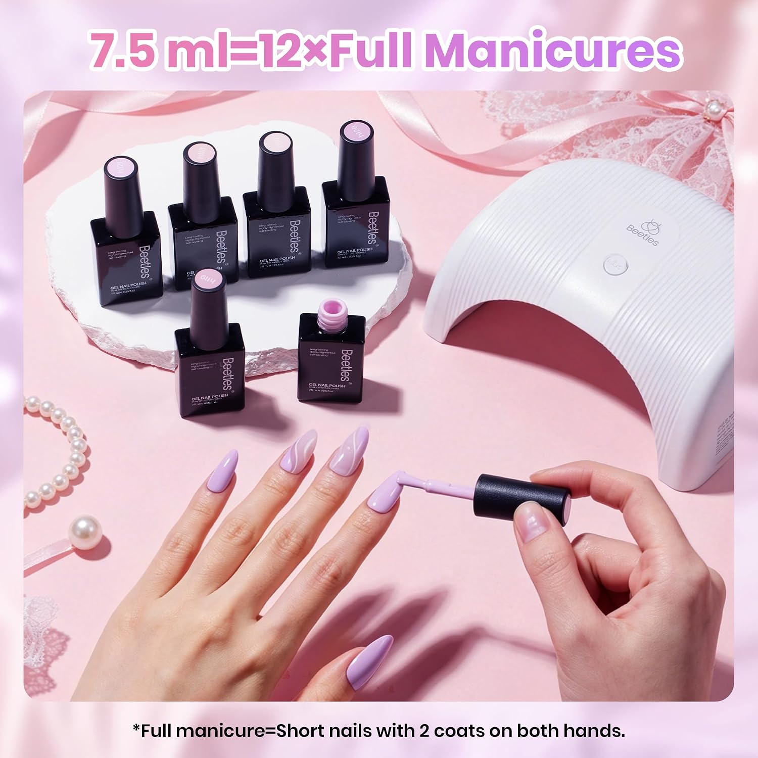 Beetles Green Gel Polish Set, 6 Colors Misty Forest Collection